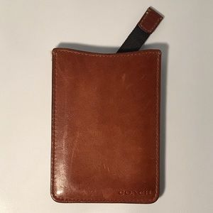 Coach Phone Case / Card Holder in Brown Leather